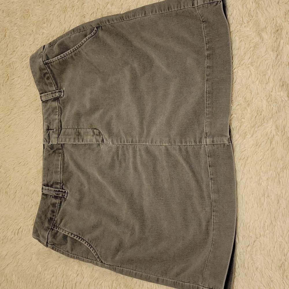 Eddie Bauer grey corduroy skirt